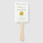 Sonnenblume Beauty Wedding Fächer (Vorderseite)