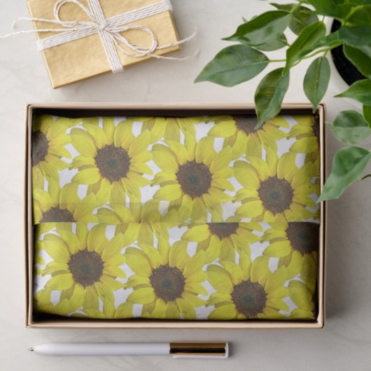 Sonnenblume bedeckt seidenpapier (Geschenk)