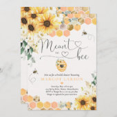 Sonnenblume bedeutet, Brautparty zu sein Einladung (Vorne/Hinten)