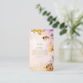 Sonnenblume Bee Baby Shower Mommy Books for Baby Begleitkarte (Stehend Vorderseite)