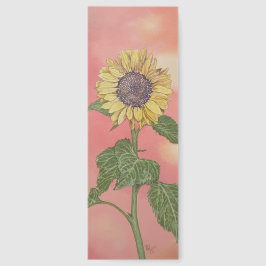 Sonnenblume bei Sonnenuntergang