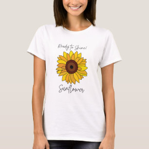 Sonnenblume Bereit zu Strahlen Sonnenblume T-Shirt