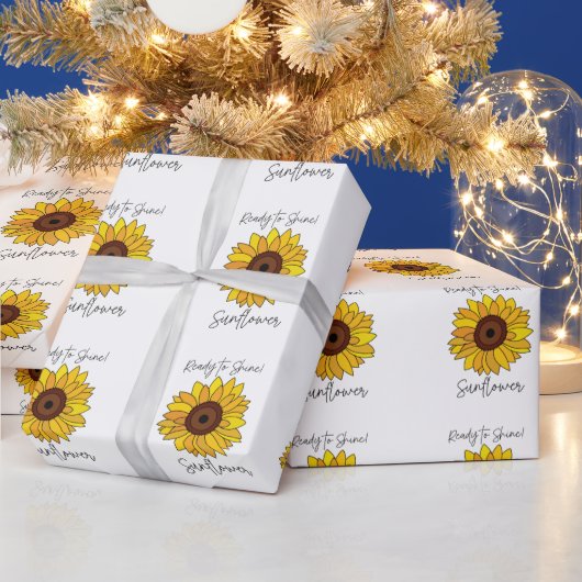 Sonnenblume bereit zum Sonnenblumen Geschenkpapier (Feiertage)
