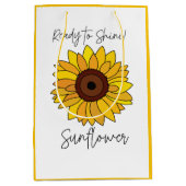 Sonnenblume bereit zum Sonnenblumen Mittlere Geschenktüte (Vorderseite)