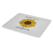 Sonnenblume bereit zum Sonnenblumen Schneidebrett (Ecke)