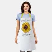 Sonnenblume bereit zum Sonnenblumen Schürze (Getragen)