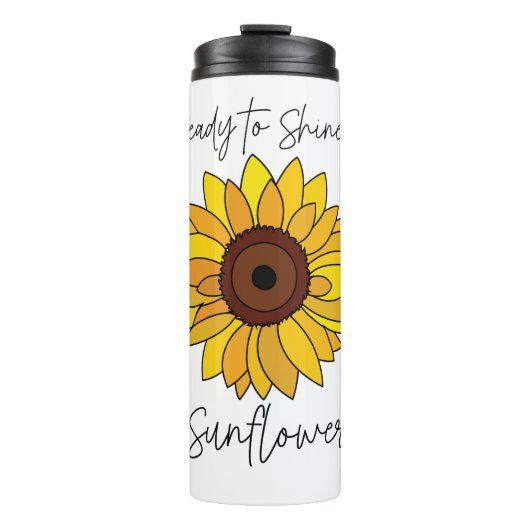 Sonnenblume bereit zum Sonnenblumen Thermosbecher (Vorderseite)