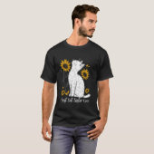 Sonnenblume beste Katzen Schwester jemals Mutterta T-Shirt (Vorne ganz)