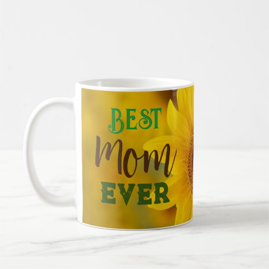 Sonnenblume Beste Mama je Tasse Mutter GIft Kaffee (Links)