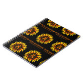 Sonnenblume/Bewusstsein...CRPS-Notebook Notizblock (Linke Seite)