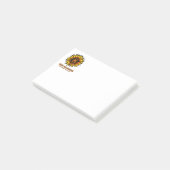 Sonnenblume/Bewusstsein... CRPS Post-it-Notizen Post-it Klebezettel (angewinkelt)