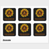 Sonnenblume/Bewusstsein... CRPS Square Sticker (Blatt)