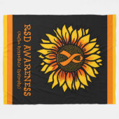 Sonnenblume/Bewusstsein...RSD Fleecedecke (Vorderseite (Horizontal))