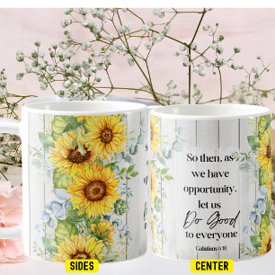 Sonnenblume Bibel Verse Kaffee Tasse