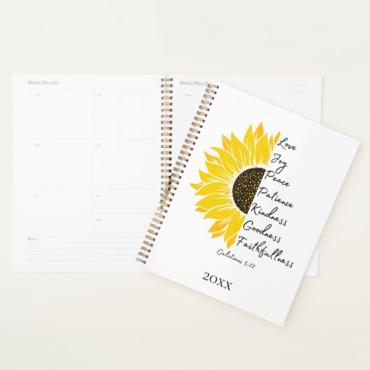 Sonnenblume Bibel Verse Planer (Anzeige)