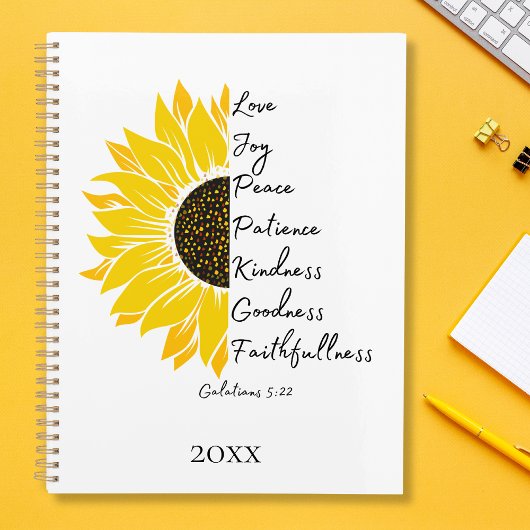 Sonnenblume Bibel Verse Planer