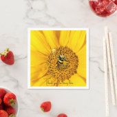 Sonnenblume & Biene Serviette (Beispiel)