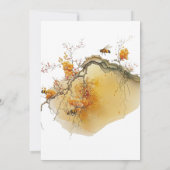 Sonnenblume | BienenBaby-Dusche Einladung (Rückseite)