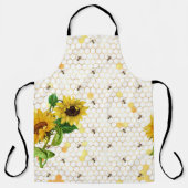 Sonnenblume Bienenstock Honeycomb Golden Honey Schürze (Vorderseite)