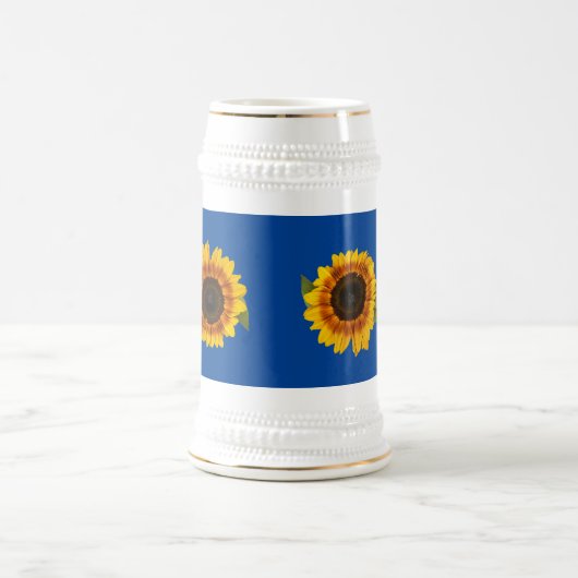 Sonnenblume Bierglas (Mittel)
