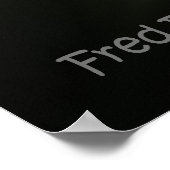 Sonnenblume Black Vignette Poster (Ecke)