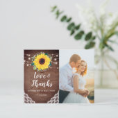 Sonnenblume Bläserblume Hochzeitssemble Foto Viele Postkarte (Stehend Vorderseite)