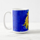 Sonnenblume Blau Gelbe Tasse Kaffee Cup (Links)