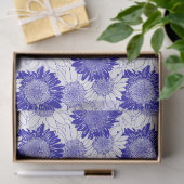 Sonnenblume Blau Seidenpapier (Geschenk)