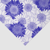 Sonnenblume Blau Seidenpapier (Detail)