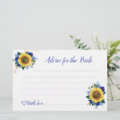 Sonnenblume Blaue Rose Lichter Brautparty Beratung (Stehend Vorderseite)