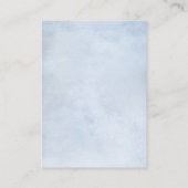 Sonnenblume Blaue Schieferpferde Hochzeitsempfang Begleitkarte (Rückseite)