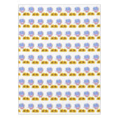 Sonnenblume Blauer Elephant Tableclout Tischdecke (Vorderseite)
