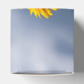 Sonnenblume Blauer Himmel Rustikale Hochzeit Geschenkschachtel (Oben)