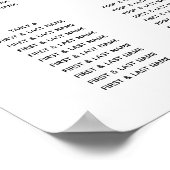 Sonnenblume Blauer Himmel Rustikale Hochzeitsstift Poster (Ecke)