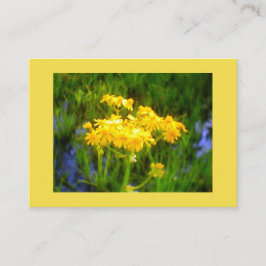 Sonnenblume Blaues Wasser Reflektion Visitenkarte