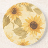 Sonnenblume Bliss Sandstone Getränkeuntersetzer (Vorne)