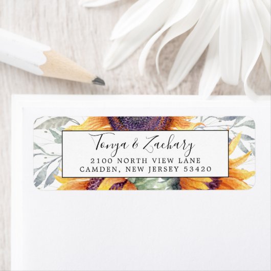 Sonnenblume Bloom Bouquet Rücksendeadresse (Insitu)