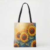 Sonnenblume Blossom Tote Tasche (Vorderseite)