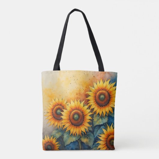 Sonnenblume Blossom Tote Tasche (Rückseite)