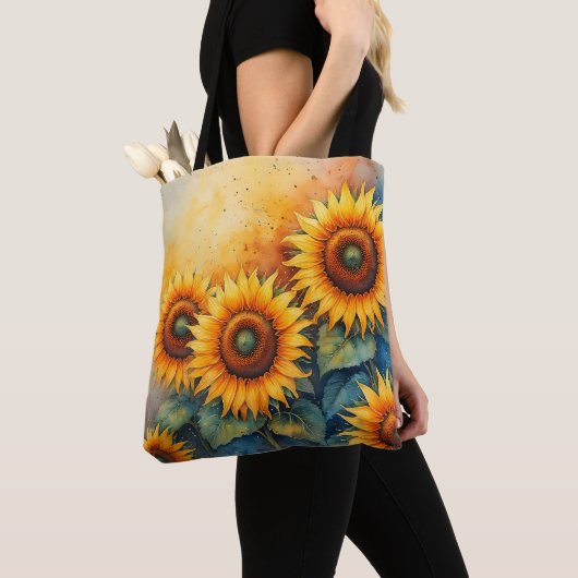 Sonnenblume Blossom Tote Tasche (Von Nahem)
