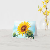 Sonnenblume Blue Sky Karte (Gelbe Blume)