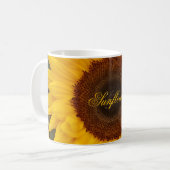 Sonnenblume Blume Blumenfotografie Tasse (Vorderseite Links)