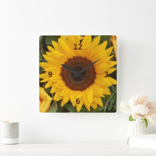 Sonnenblume Blume Blumenfotografie Uhr (Zuhause)