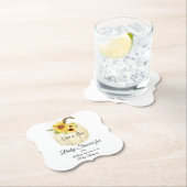 Sonnenblume Blume Bouquet Pumpkin Baby Dusche Untersetzer (Vor Ort)