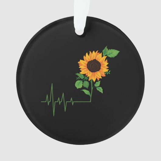 Sonnenblume Blume Geschenk Ornament (Vorderseite)