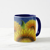 Sonnenblume Blume Kaffee Tasse Geburtstagsgeschenk (VorderseiteRechts)