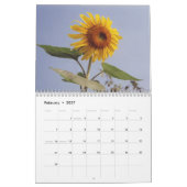Sonnenblume-Blume Kalender (Feb 2027)