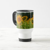 Sonnenblume-Blume Reisebecher (Vorderseite Links)