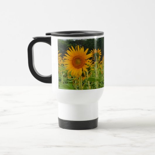 Sonnenblume-Blume Reisebecher (Links)