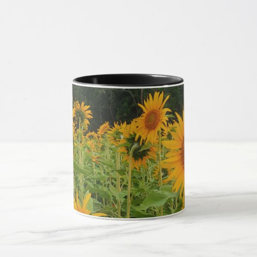 Sonnenblume-Blume Tasse (Zentrum)